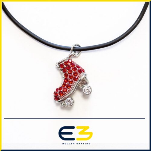 Red Skating Boot Pendant